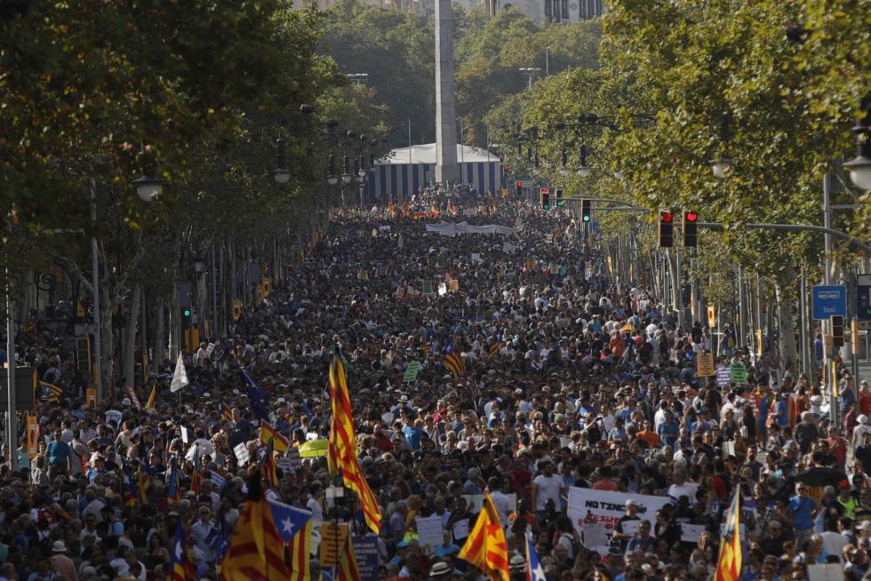 Barcelona sale a la calle en contra del terrorismo