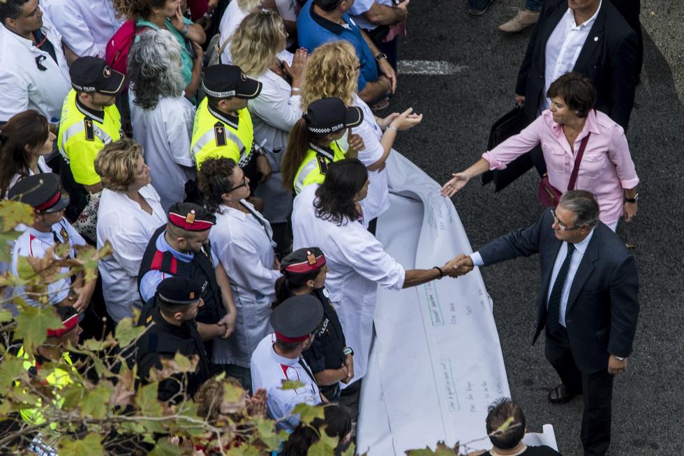 Barcelona sale a la calle en contra del terrorismo