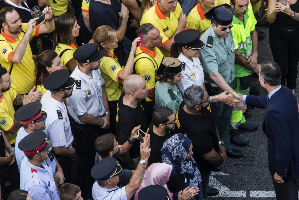 Barcelona sale a la calle en contra del terrorismo