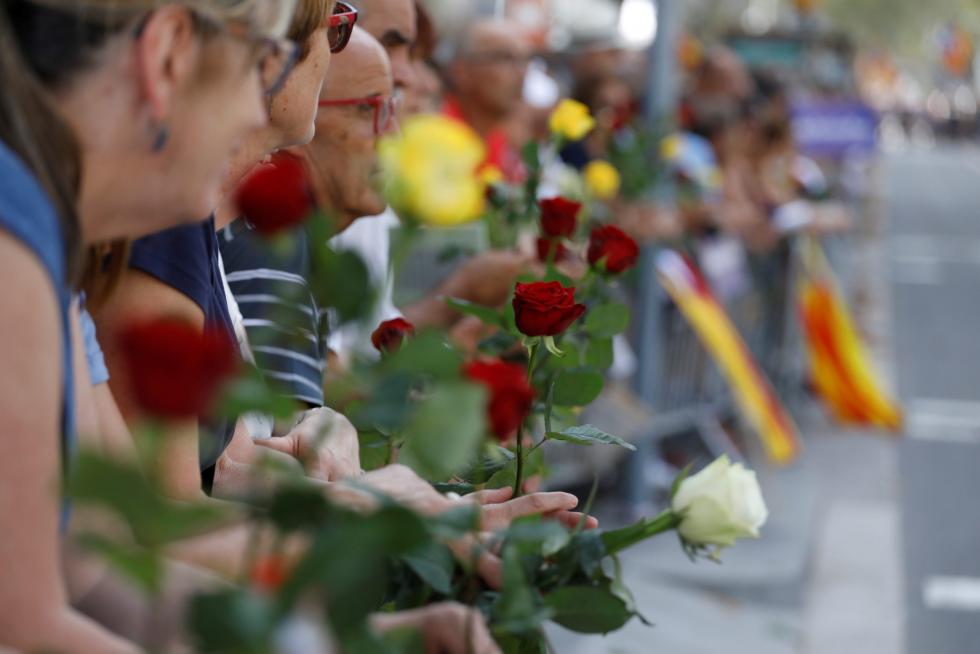 Barcelona sale a la calle en contra del terrorismo