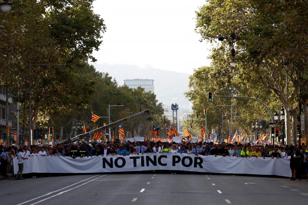 Barcelona sale a la calle en contra del terrorismo