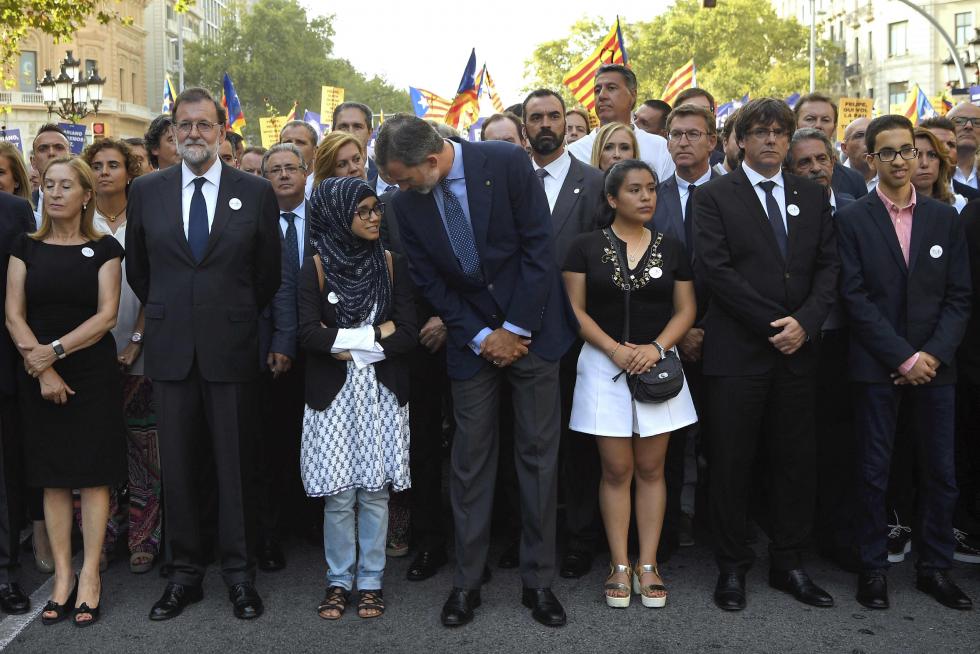 Barcelona sale a la calle en contra del terrorismo