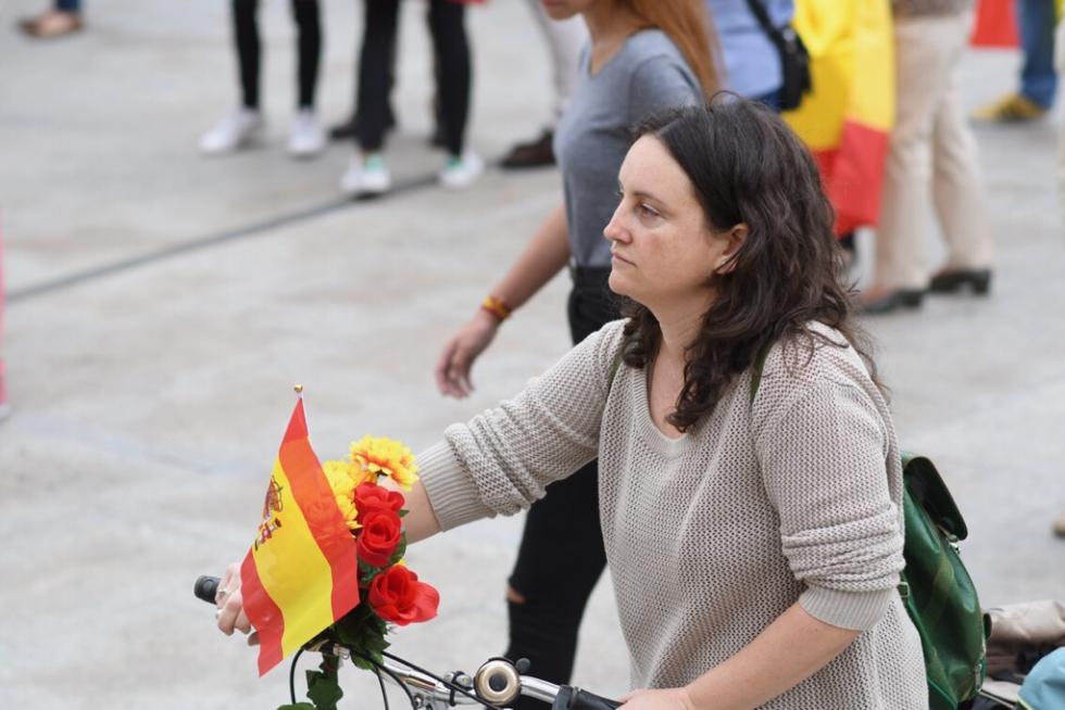 Concentración por la unidad de España en la plaza del Pilar