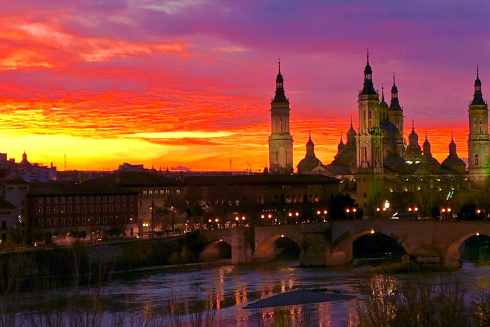 Sky on fire