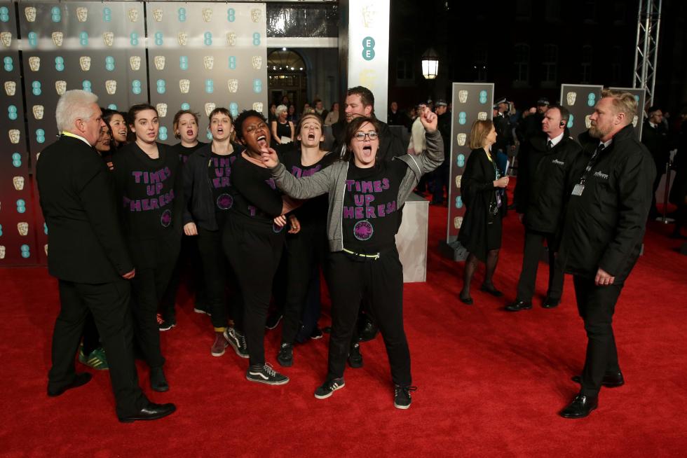 Alfombra negra en los premios Bafta