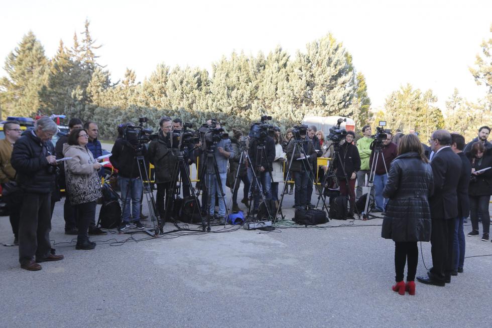 Imágenes de los bienes de Sijena expuestos en Villanueva de Sijena