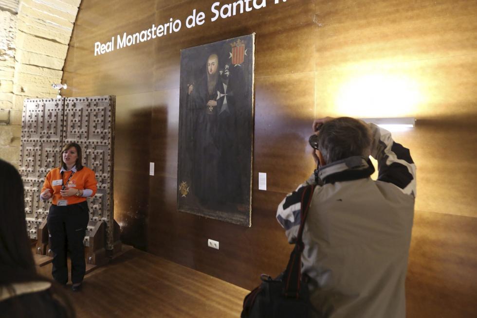 Imágenes de los bienes de Sijena expuestos en Villanueva de Sijena