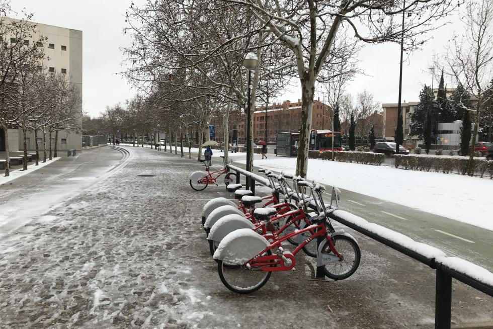 Nieve en Zaragoza