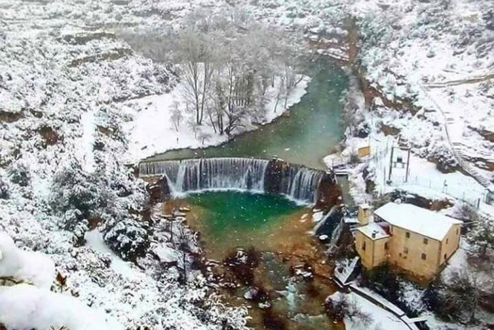 La estampa más invernal de la sierra de Guara que se ha hecho viral