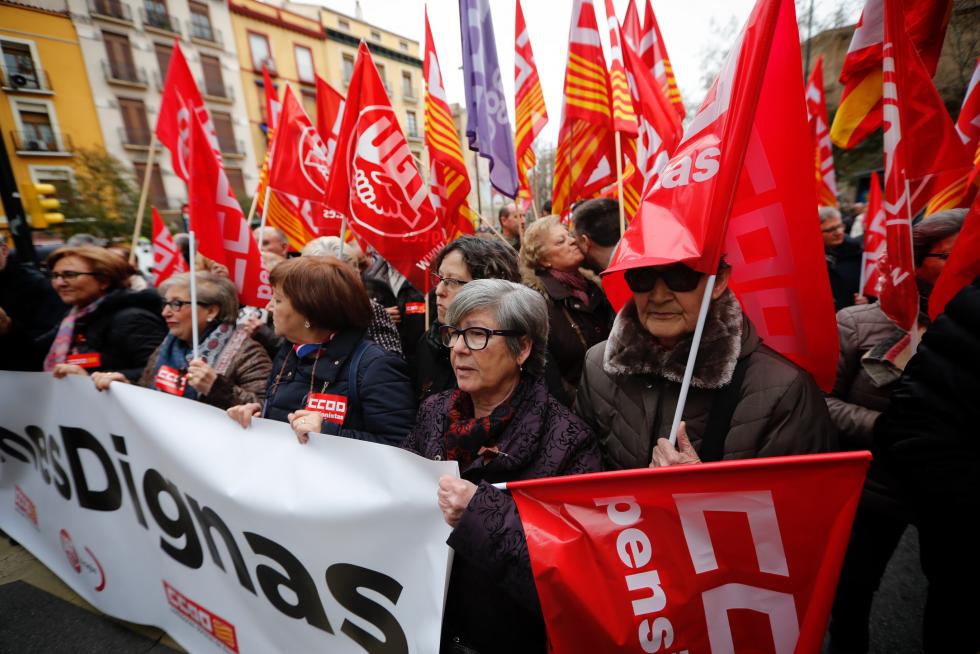Los jubilados 'guerreros' se movilizan de nuevo en defensa de las pensiones.