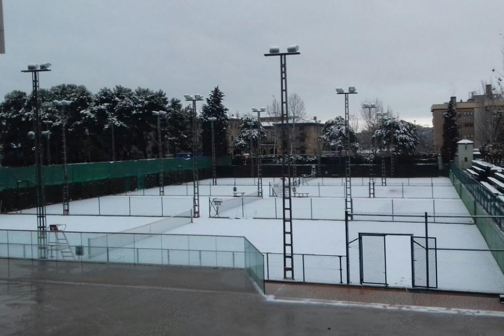 Pista de tenis en el Stadium Casablanca.