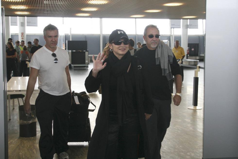La cantante Gloria Estefan llegando a Zaragoza