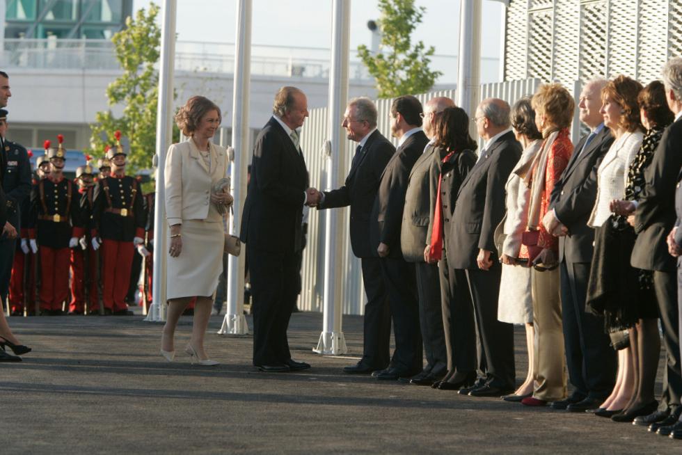 Acto institucional de la inauguración de la Expo con los Reyes de España