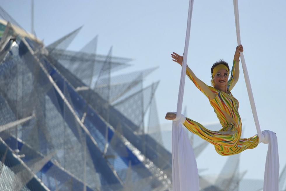 Cabalgata diaria del Circo del Sol