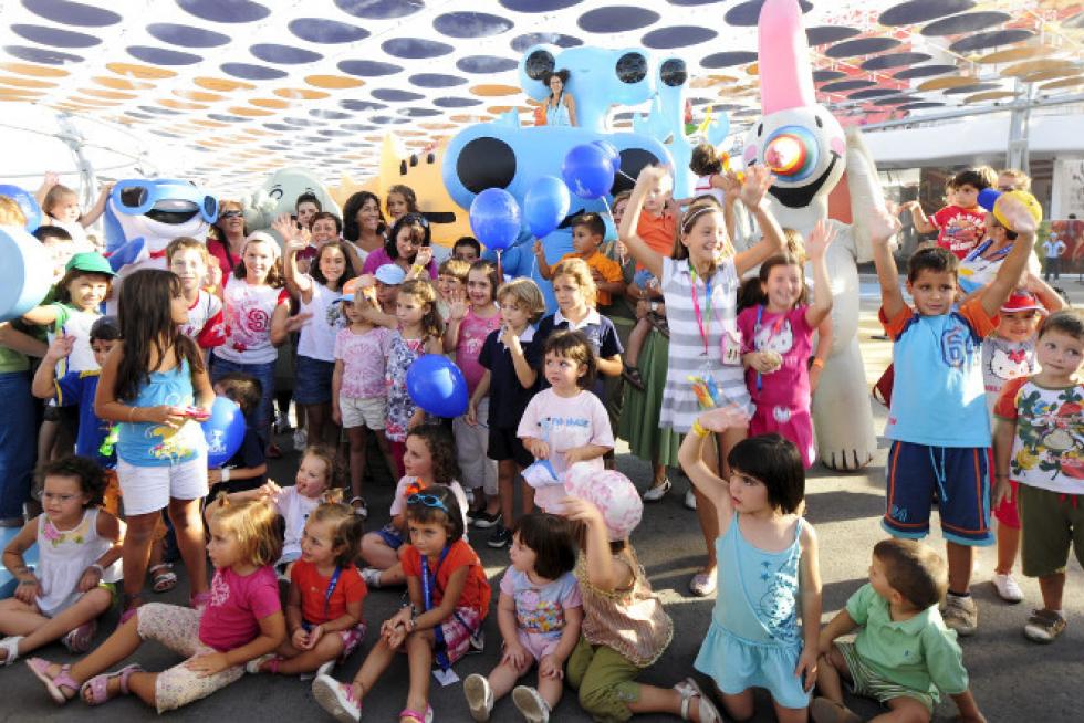 Los niños con Fluvi