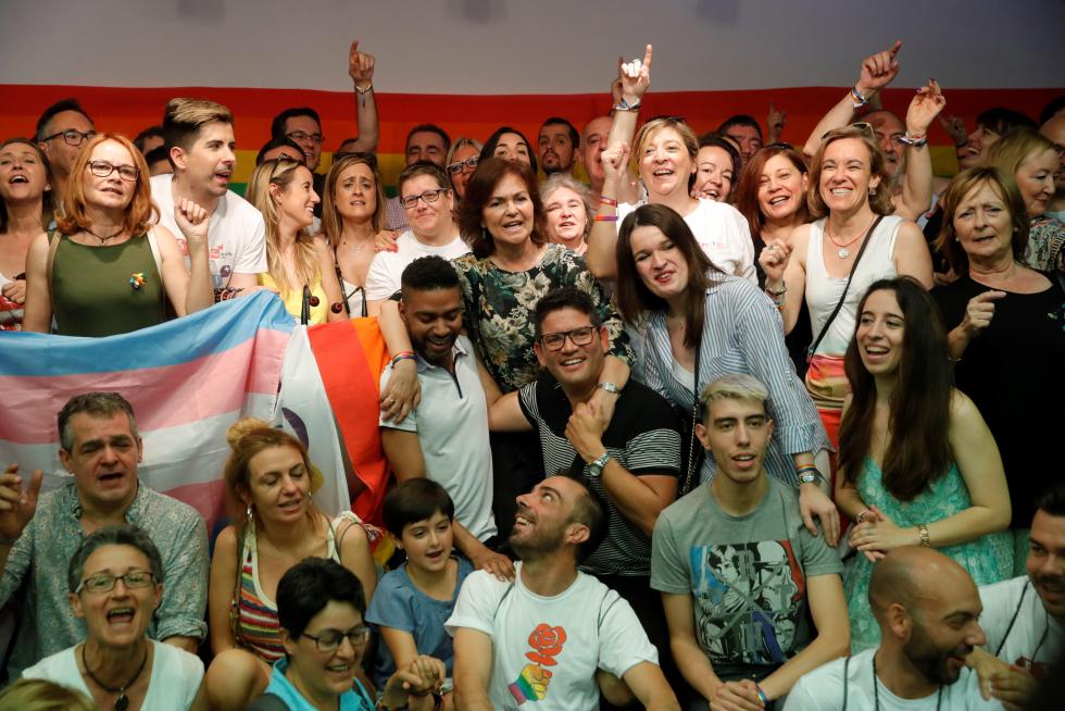 Las calles de Madrid se llenan de colorido en el desfile del Orgullo