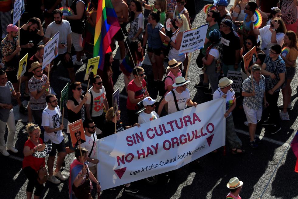 Desfile del Orgullo en Madrid.