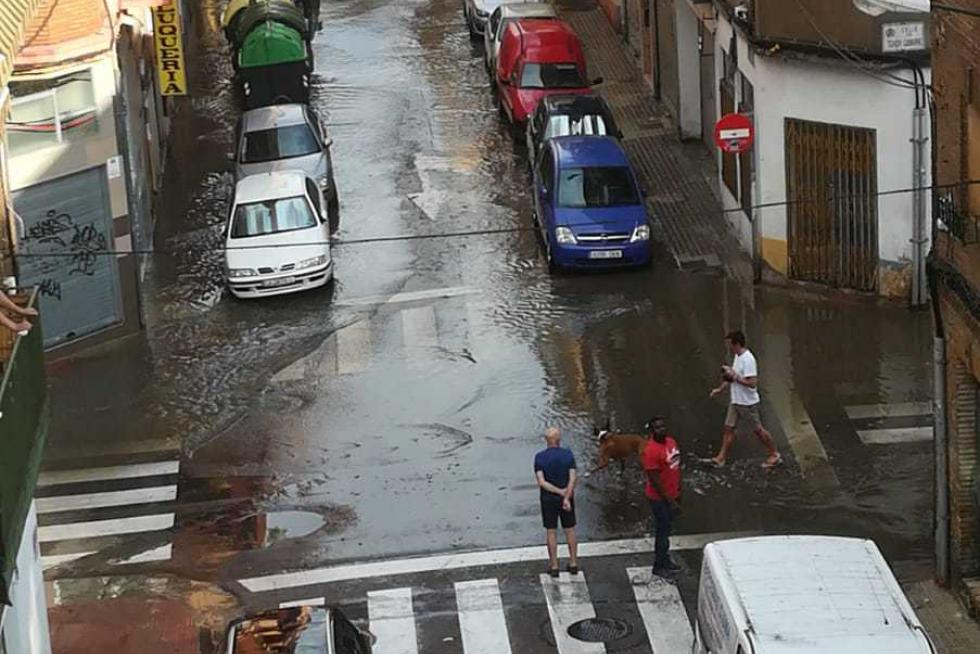 Tormenta atípica en Zaragoza
