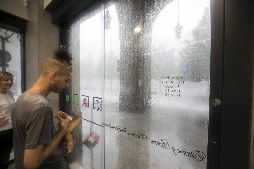 Tormenta atípica en Zaragoza