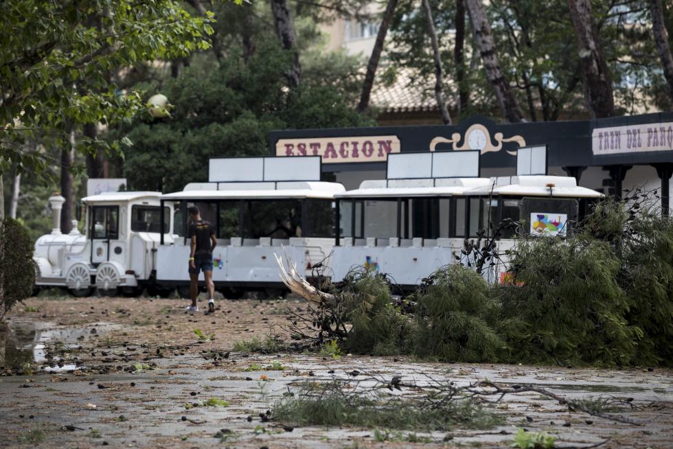 Efectos de la tromba en Zaragoza