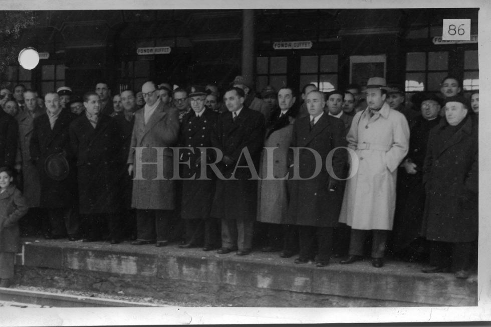 La estación internacional de canfranc en 1948