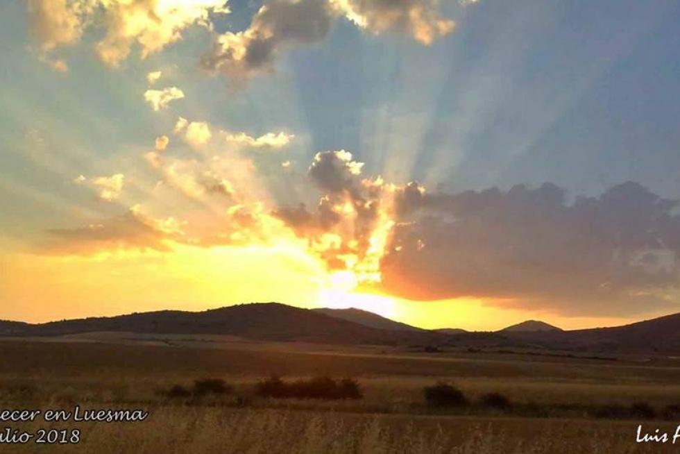 Amanecer en Luesma