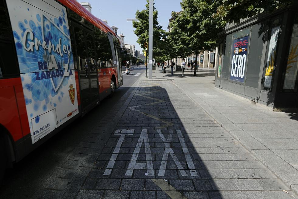 Huelga de taxistas en Zaragoza
