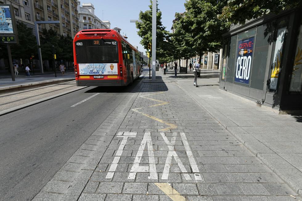 Huelga de taxistas en Zaragoza
