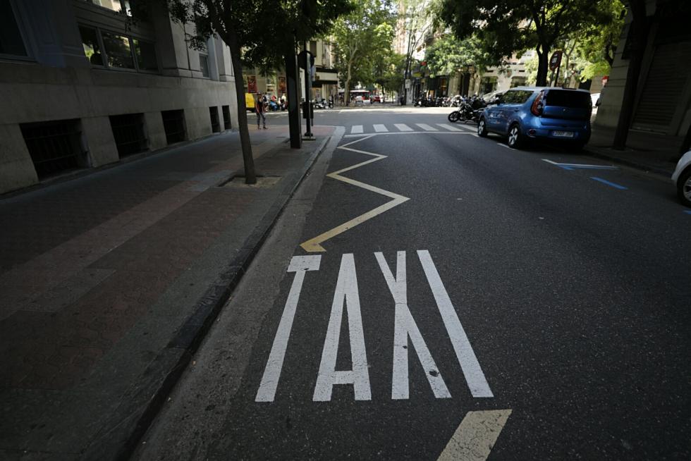 Huelga de taxistas en Zaragoza