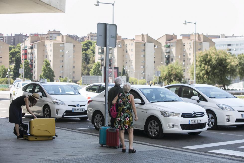 Huelga de taxistas en Zaragoza