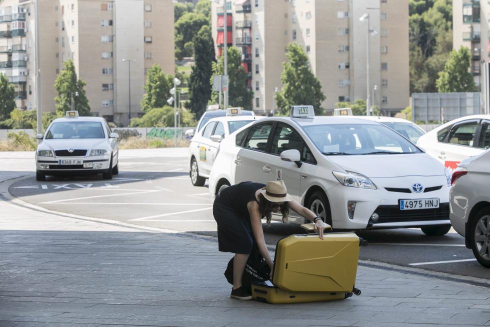 Huelga de taxistas en Zaragoza