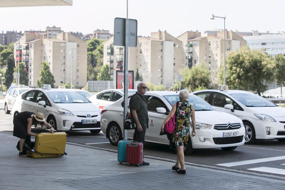 Huelga de taxistas en Zaragoza