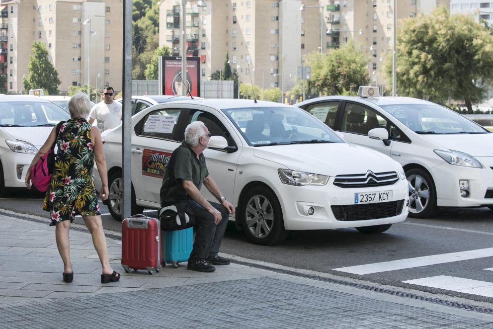 Huelga de taxistas en Zaragoza