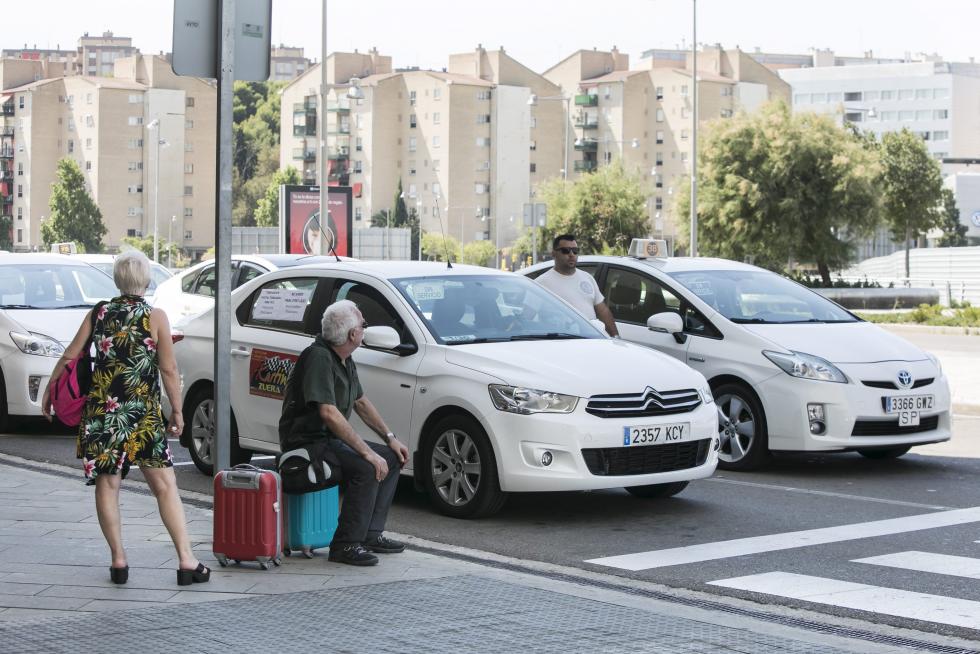 Huelga de taxistas en Zaragoza