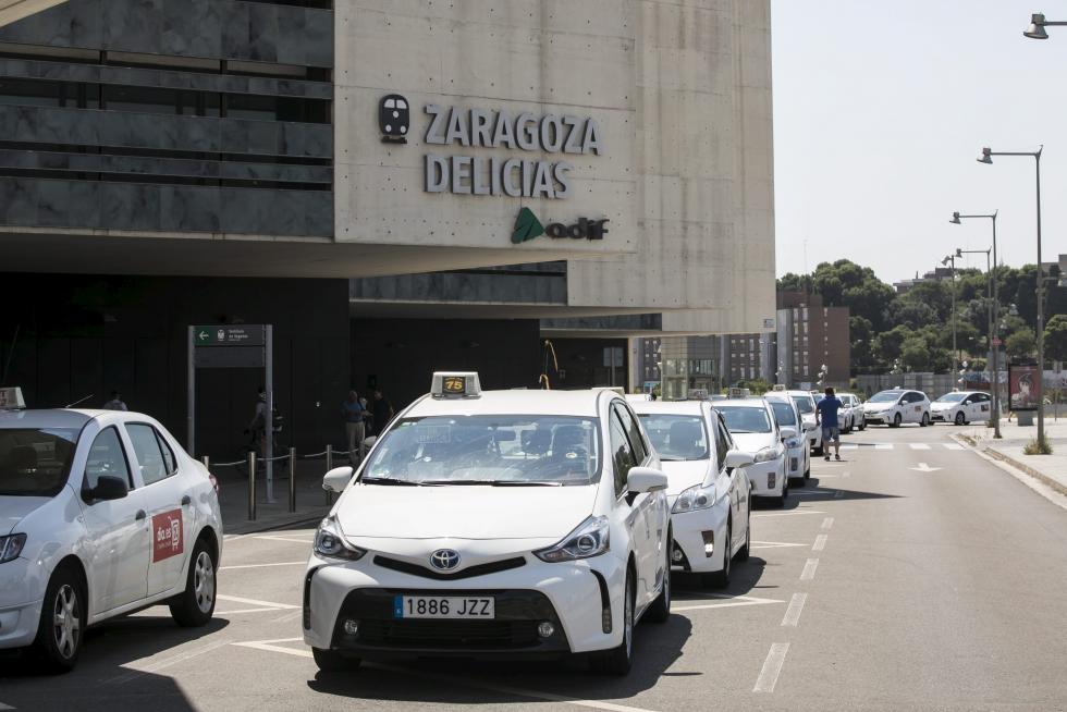Huelga de taxistas en Zaragoza