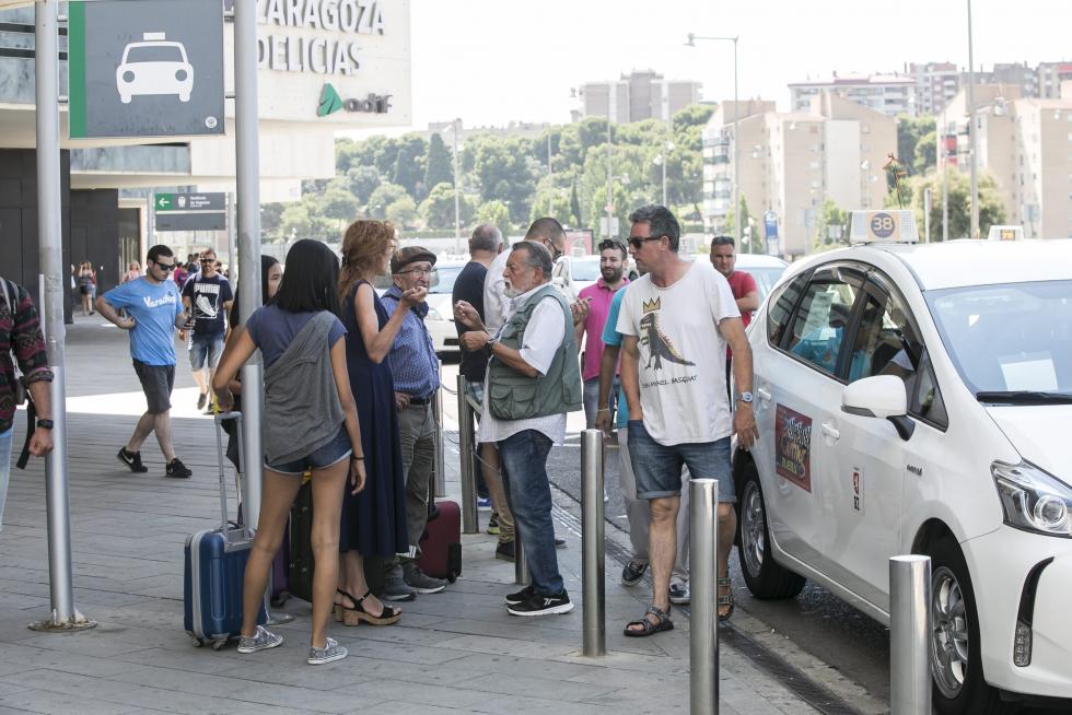 Huelga de taxistas en Zaragoza