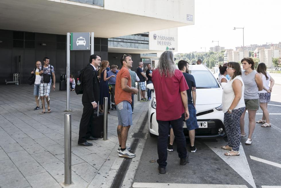 Huelga de taxistas en Zaragoza