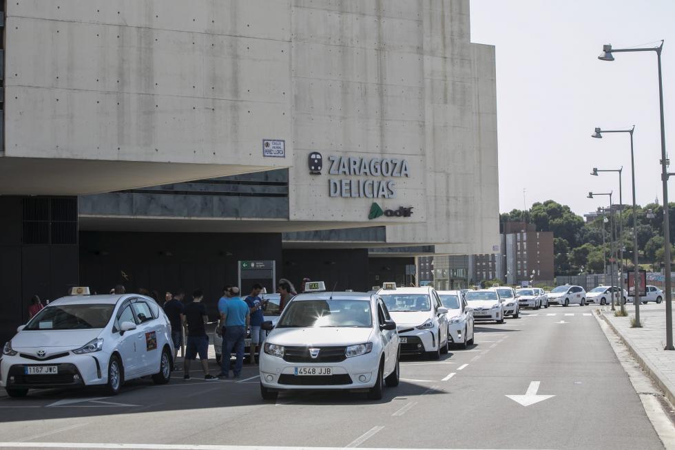 Huelga de taxistas en Zaragoza