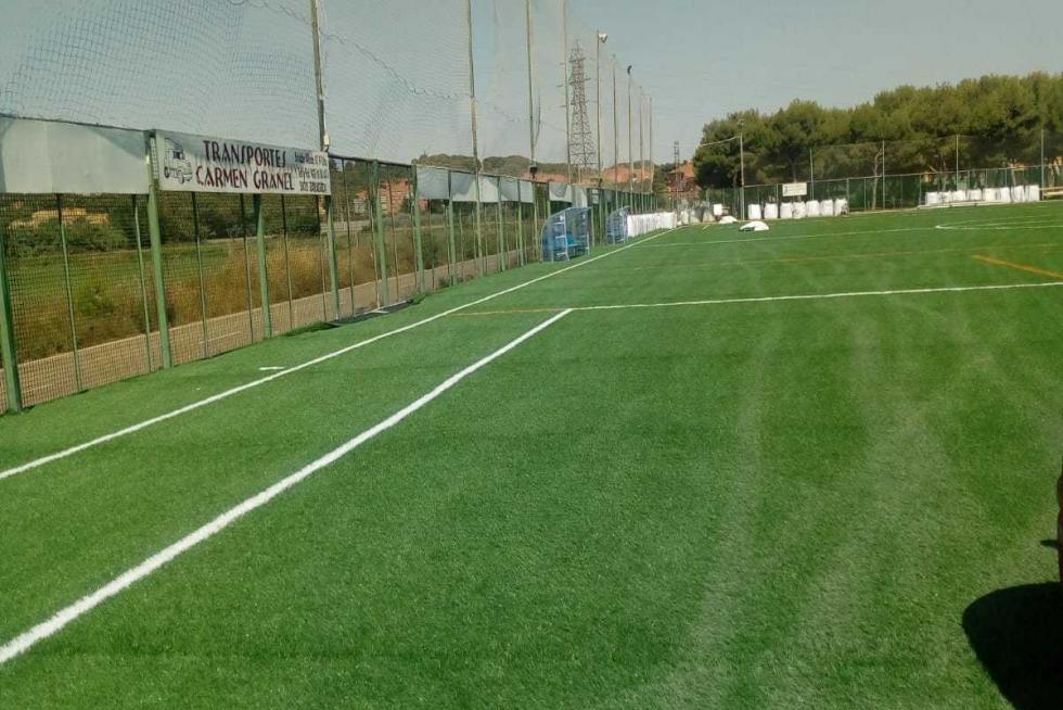 campo de fútbol de césped actual de Los Molinos