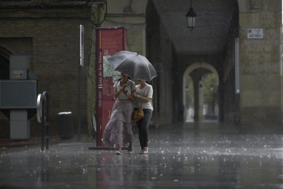 Tormenta en Zaragoza