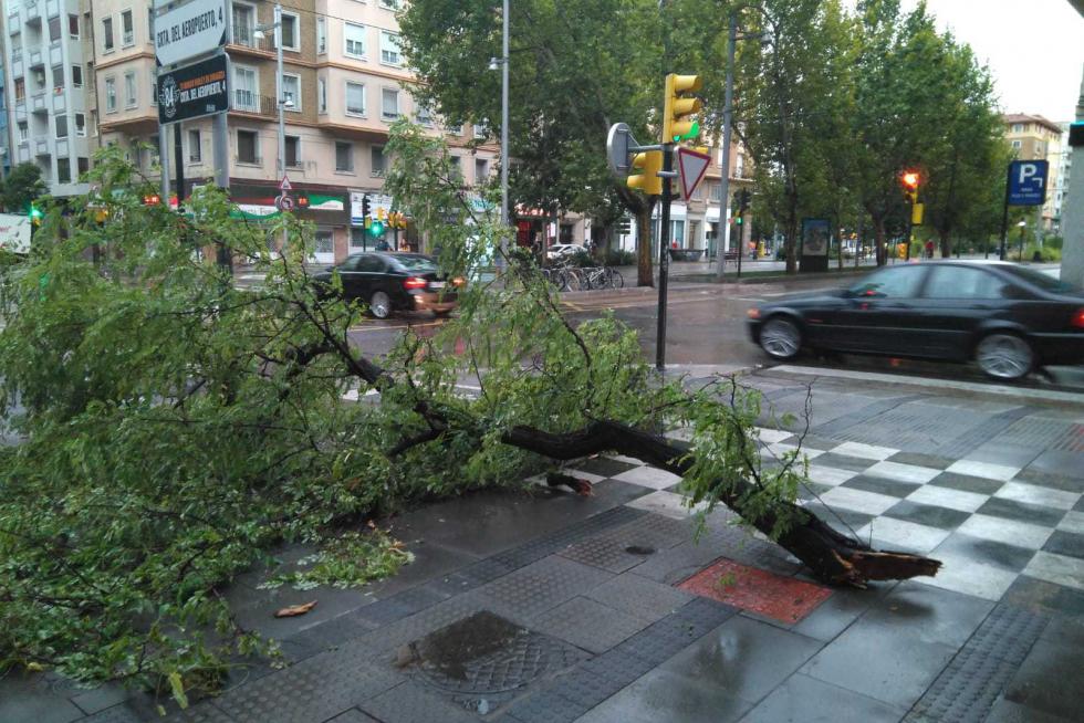 Tormenta en Zaragoza