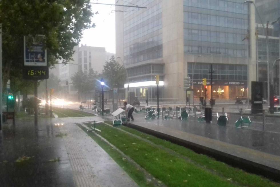 Tormenta en Zaragoza