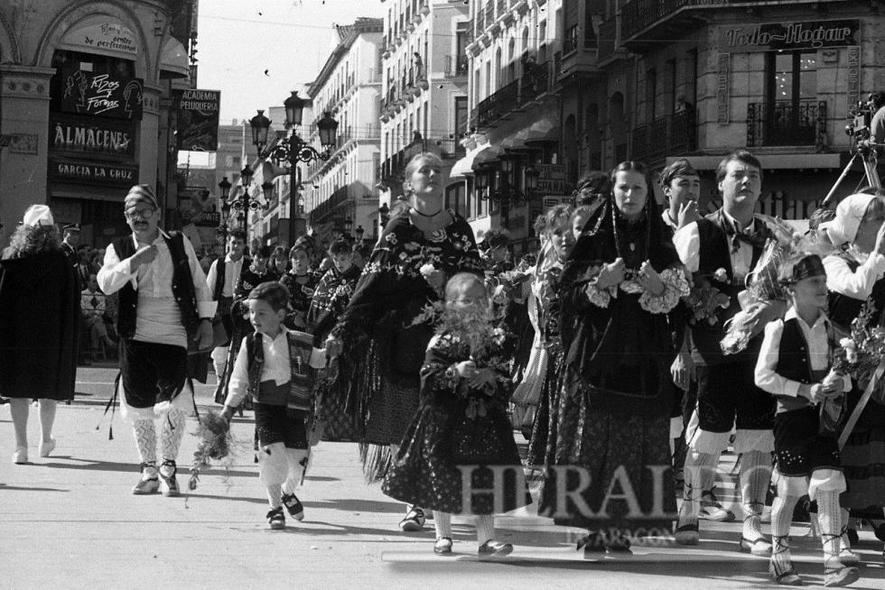 Ofrenda de flores de 1988 en Zaragoza