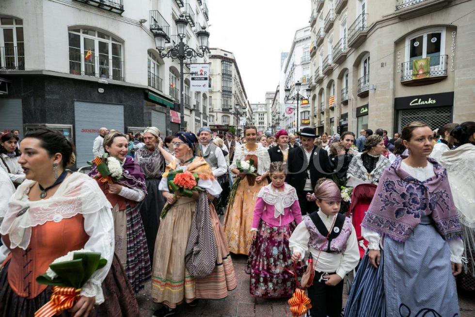 Ofrenda a la Virgen del Pilar de 2017