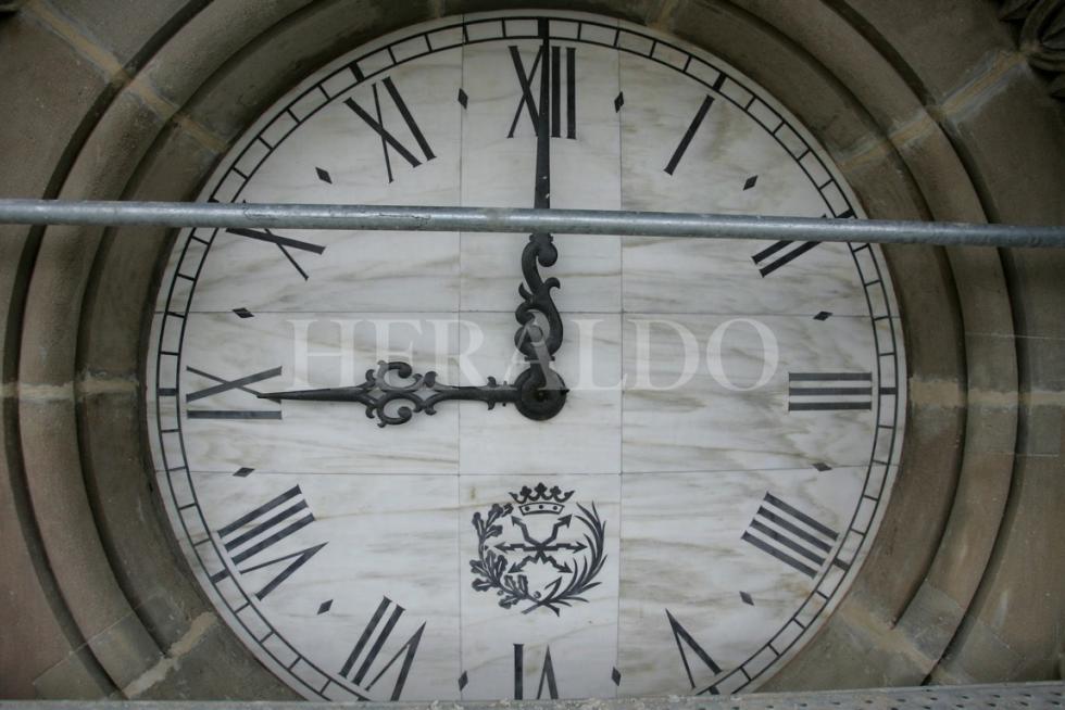 El reloj, restaurado también en 2008
