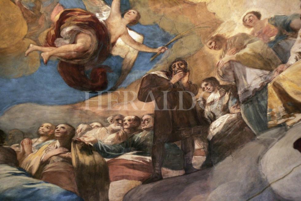 Detalles de la cúpula una vez finalizados los trabajos de restauración, en marzo de 2007