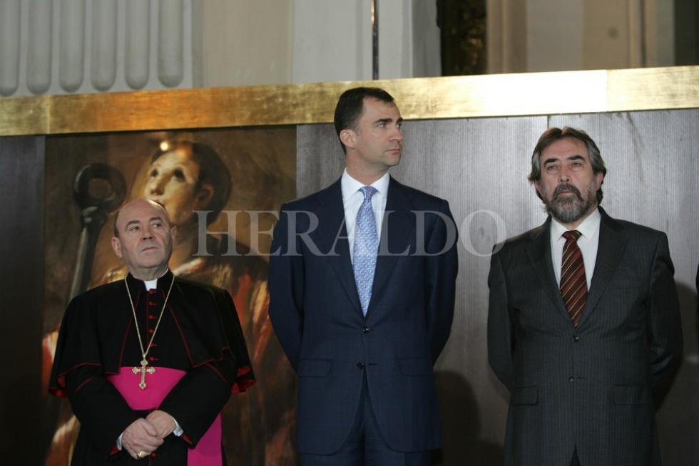 Inauguración de los trabajos de restauración, con la presencia del entonces príncipe Felipe, el 29 de marzo de 2007