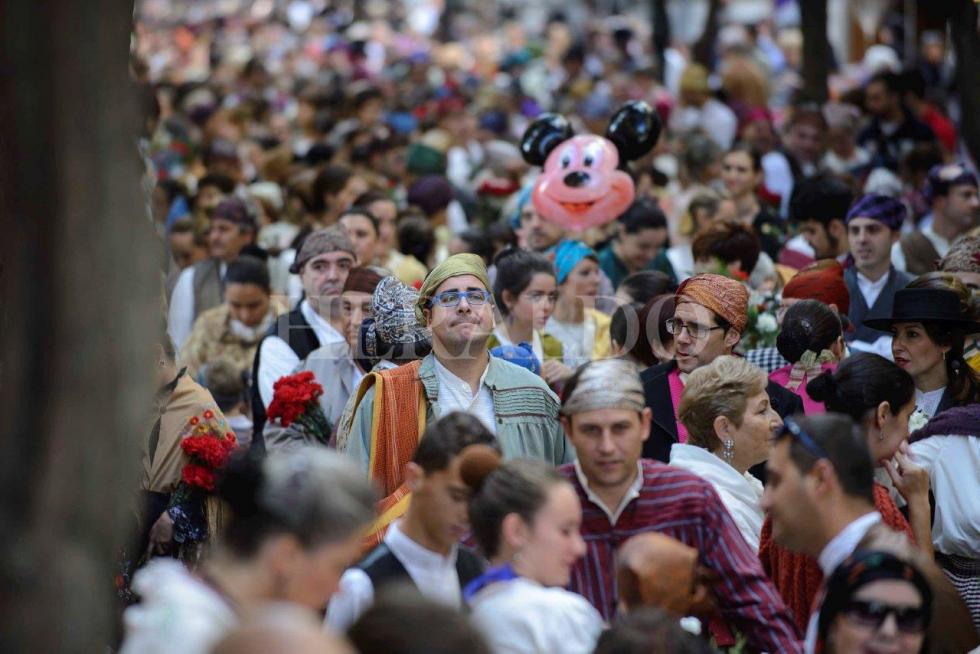 Ofrenda a la Virgen del Pilar de 2015