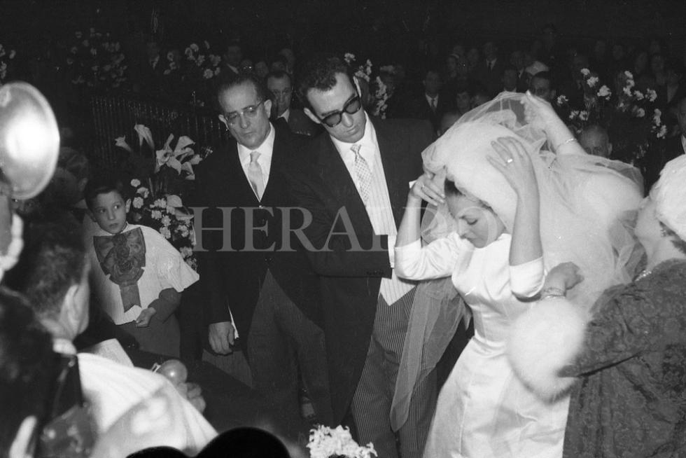 El 23 de febrero de 1961 la actriz Carmen Sevilla contraía matrimonio con el compositor Augusto Algueró en la basílica del Pilar de Zaragoza