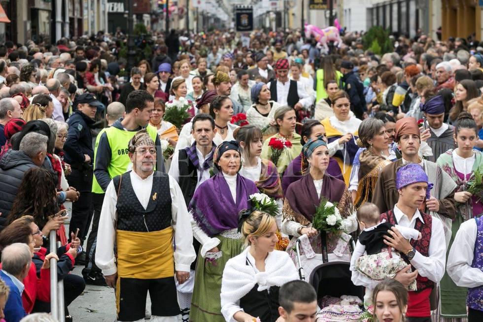 La ofrenda de flores, un pilar de las fiestas